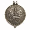 Antique Indian Amulet, Bhairava Form of Shiva, EXTRA LARGE, 68 Grams