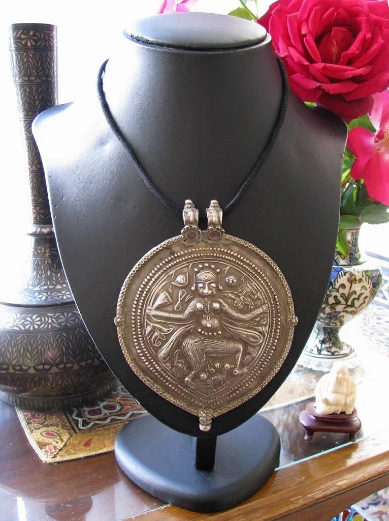 Antique Indian Amulet, Bhairava Form of Shiva Antique Indian Amulet, Bhairava Form of Shiva
