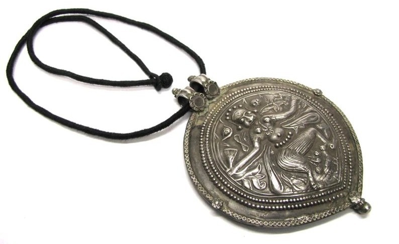 Antique Indian Amulet, Bhairava Form of Shiva Antique Indian Amulet, Bhairava Form of Shiva
