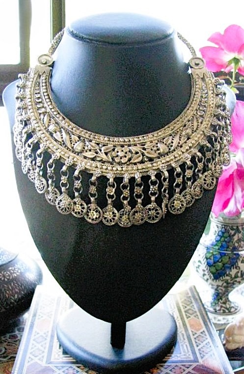 Antique Indian Necklace, Tharu Tribe Antique Indian Necklace, Tharu Tribe