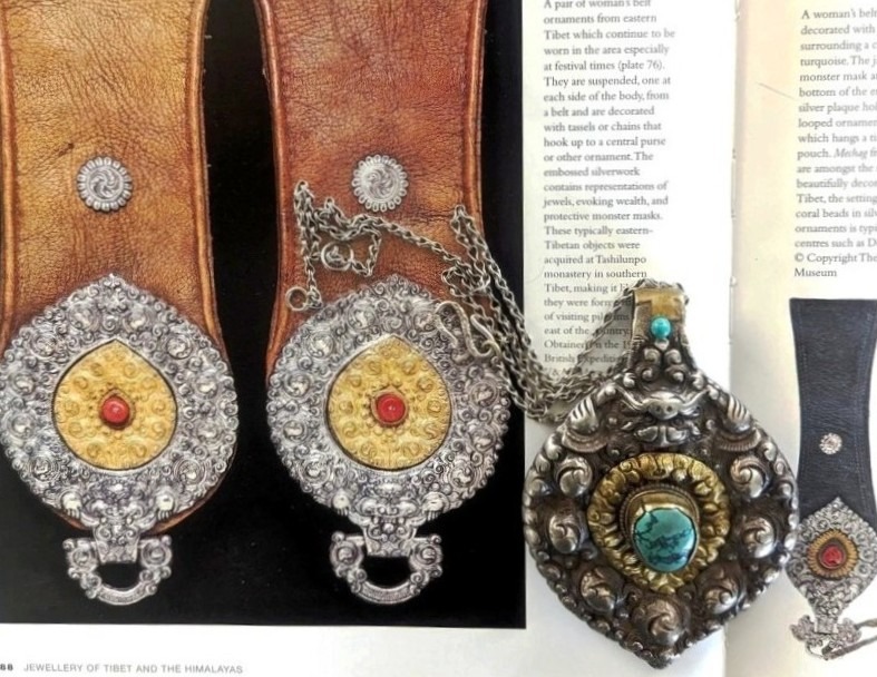 Antique Tibetan Belt Ornament - Chuckmuck Antique Tibetan Belt Ornament - Chuckmuck