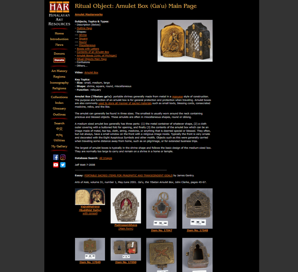 HAR-Ritual Objects - Gau Amulet Boxes HAR-Ritual Objects - Gau Amulet Boxes