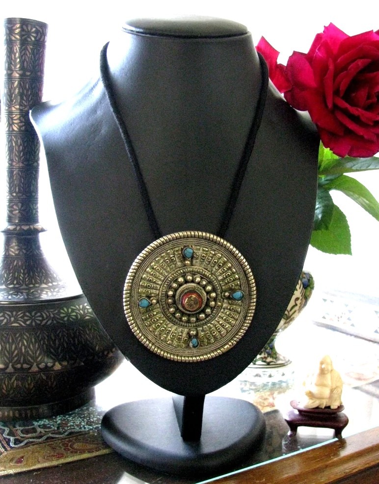 Tibetan Hair Bead Ornament, Melong Pongu Tibetan Hair Bead Ornament, Melong Pongu