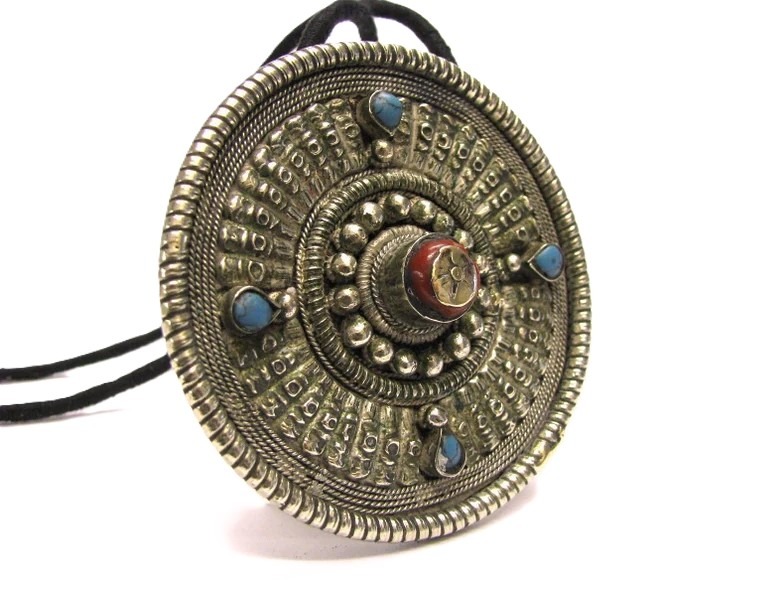 Tibetan Hair Bead Ornament, Melong or Metok Tibetan Hair Bead Ornament, Melong or Metok
