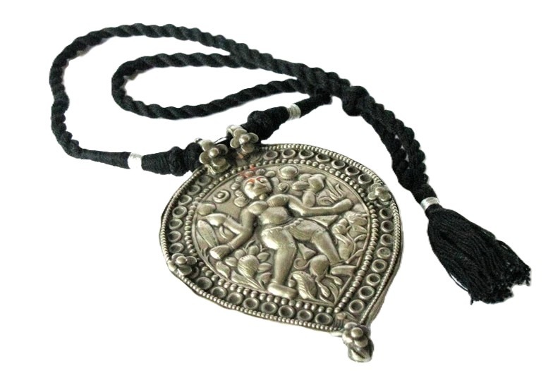 Antique Indian Amulet, Bheru Bhairava Form of Shiva Antique Indian Amulet, Bheru Bhairava Form of Shiva