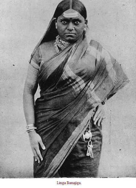 Linga Banajiga with Shiva Lingam Casket