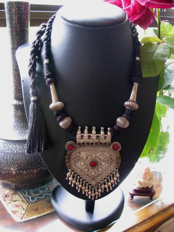 Vintage Indian Amulet Necklace, Rajasthan