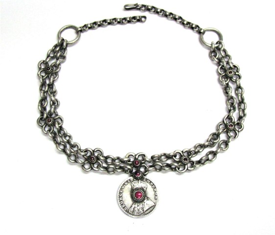 Antique Indian Necklace, British India Rupee