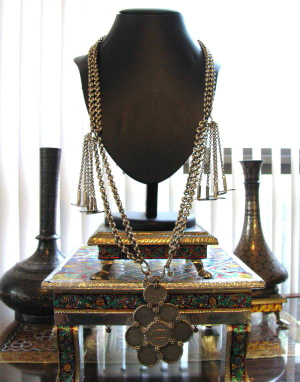 Antique Indian Necklace, British India Rupee Necklace