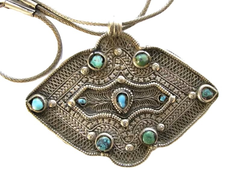 Tibetan Pendant, Himalayan Cloak Fastener