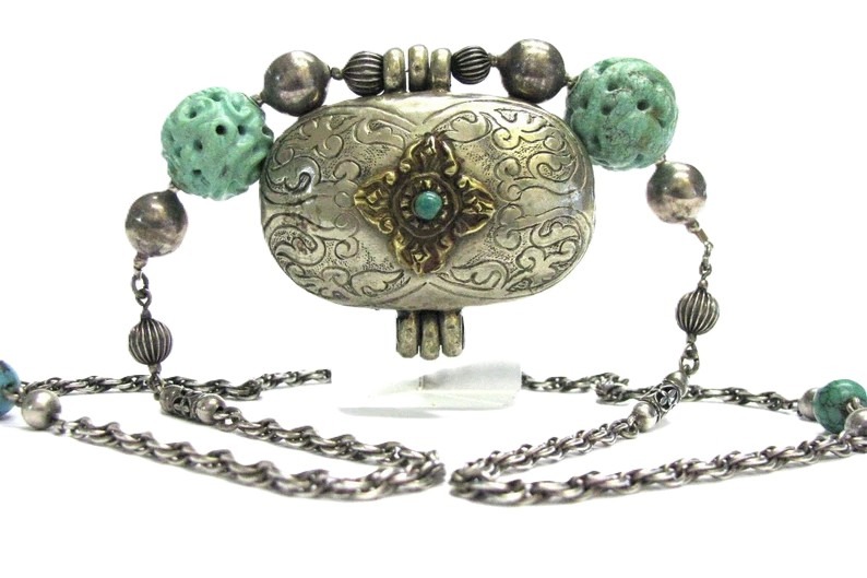 Tibetan Gau Box Necklace