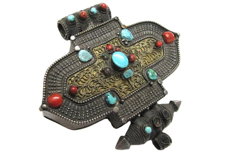 Antique Tibetan Gau, Himalayan Ghau Box