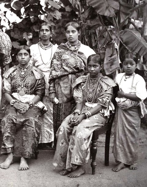 Sri Lanka Ladies of Kandy, Ceylon, c. 1890's